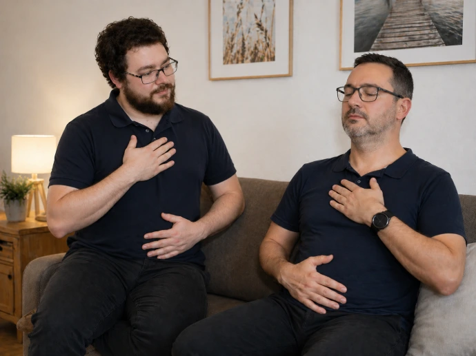 Exercice respiratoire à domicile